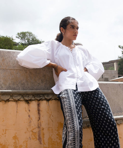 ADAM ET ROPÉ FEMME / 【Sara mallika】HANKY ETHNIC PRINT PANTS