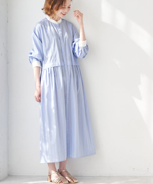 ROPÉ PICNIC / 【WEB限定】クレリックシャツワンピース (ワンピース