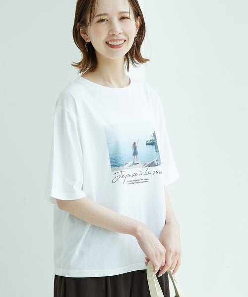 ROPÉ PICNIC / Photot logo＆Tシャツ (トップス / Tシャツ/カットソー