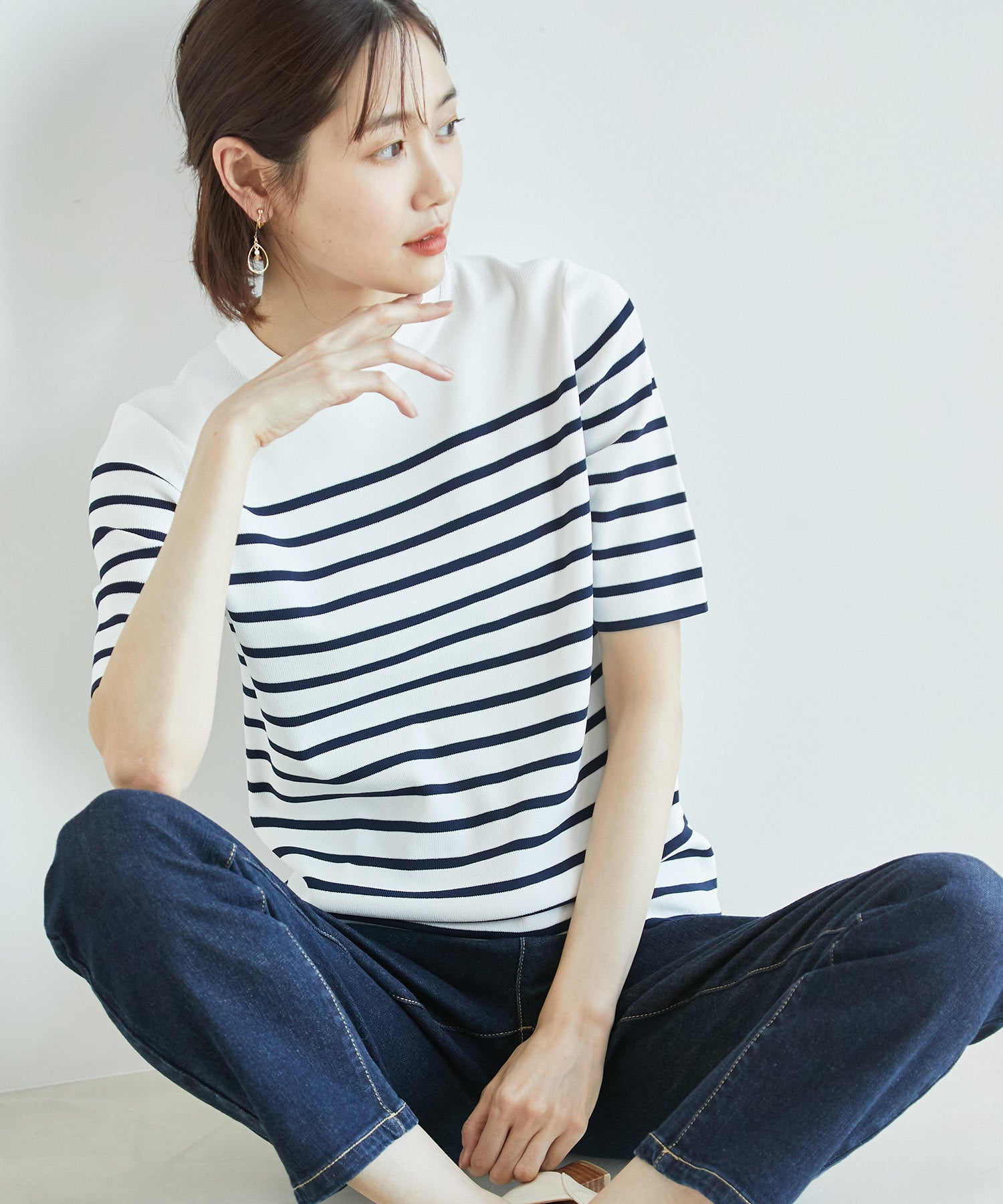 Beauty knit/ハーフスリーブニットトップス/WEB限定カラーあり ｜ ROPE