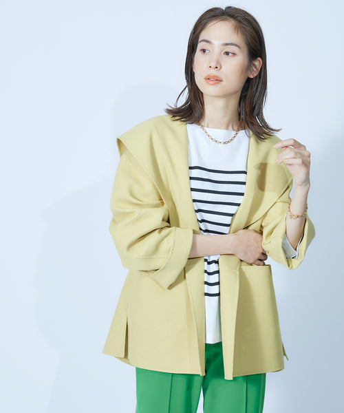 日本オーダー liten Sailor collar coat-Vanilla リテン | artfive.co.jp