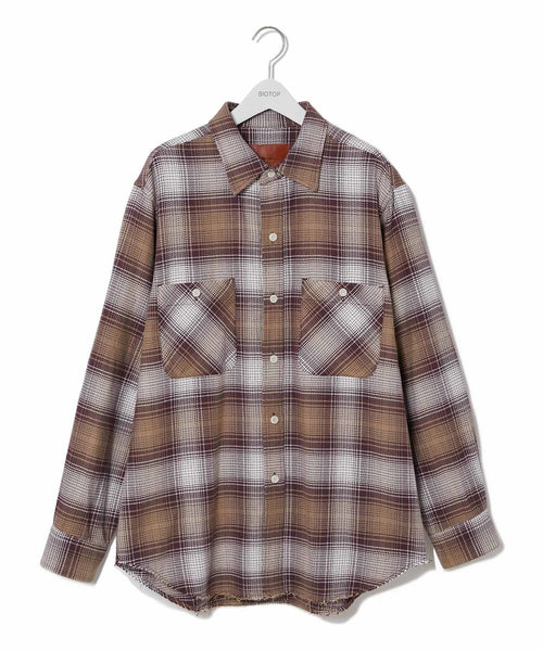 ADAM ET ROPÉ HOMME / MENS【The Letters】EX WORK SHIRT-OMBRE CHECK