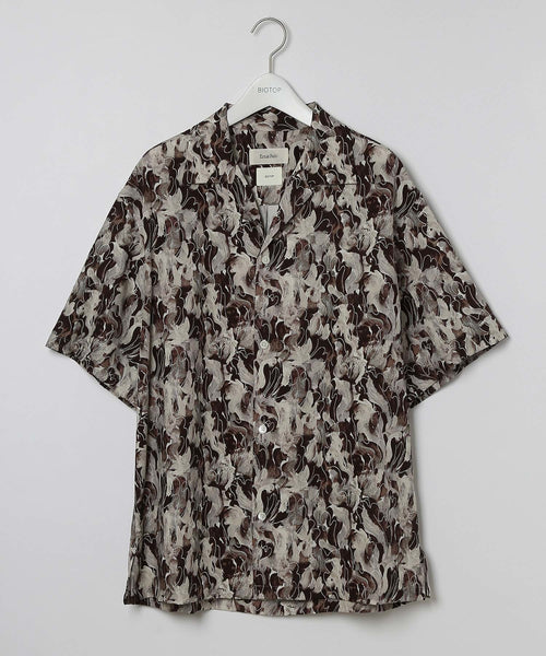 ADAM ET ROPÉ HOMME / MENS【Ernie Palo】EX OPEN COLLAR SS SHIRT