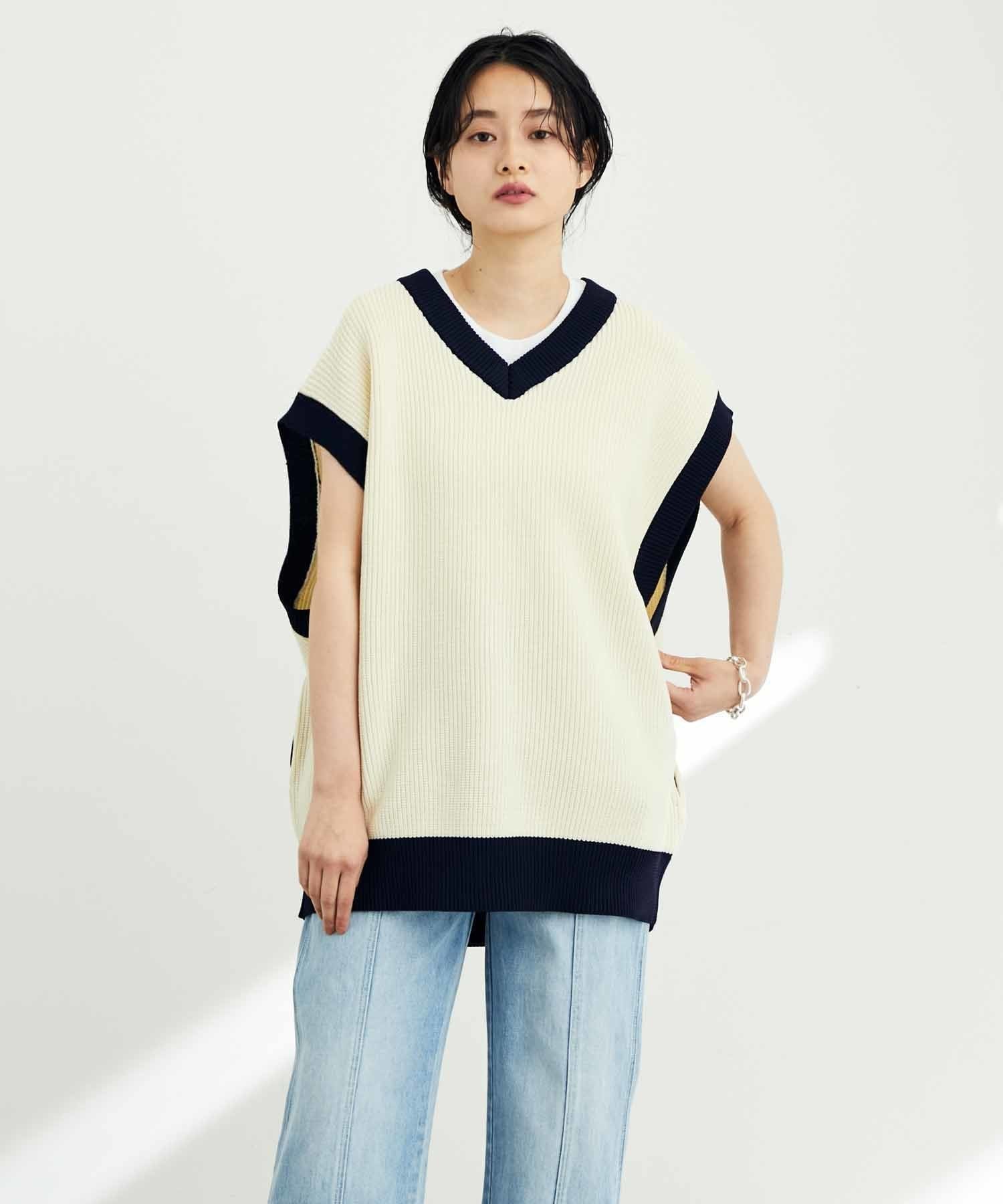 venit RAYON LINEN BLOUSE ベストadam et rope-