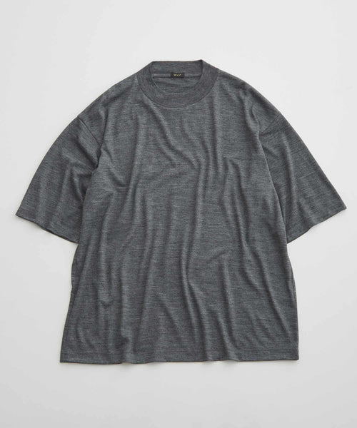 【WILD LIFE TAILOR】Mt.Breath ウール天竺 モックネックTEE