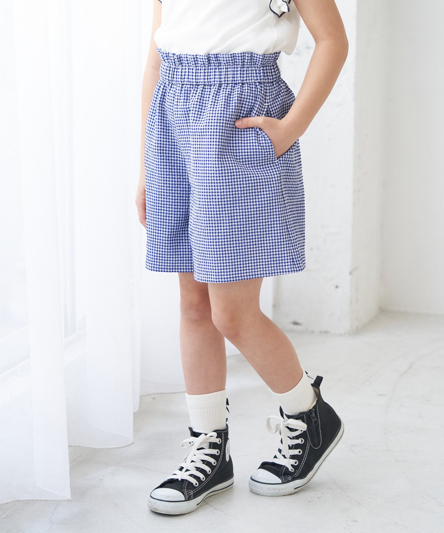 KIDS】【Bonne Maman × ROPE' PICNIC】ギンガムチェックショートパンツ ...