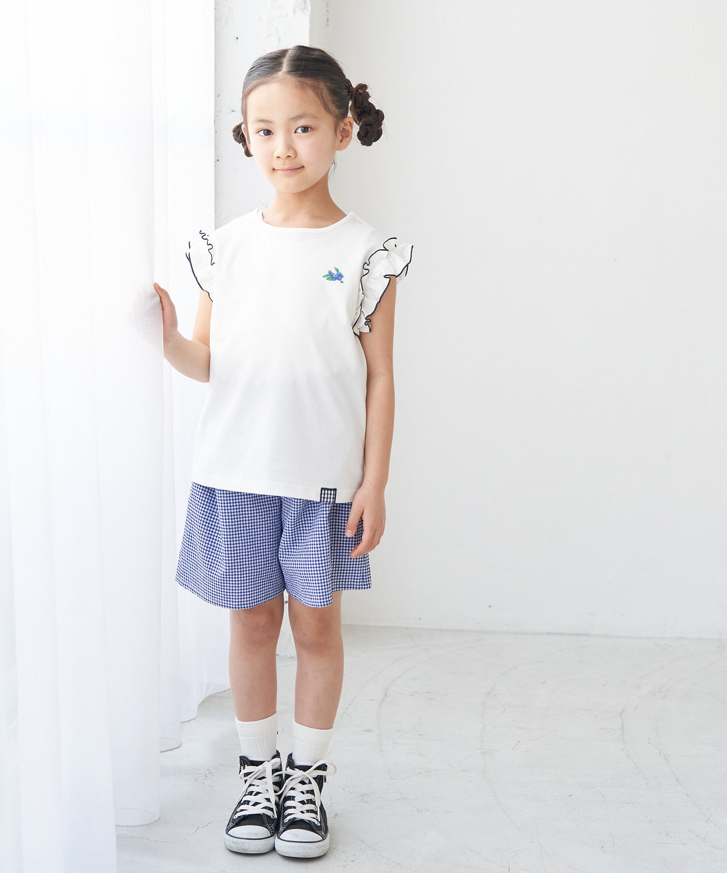 KIDS】【Bonne Maman × ROPE' PICNIC】ギンガムチェックショートパンツ