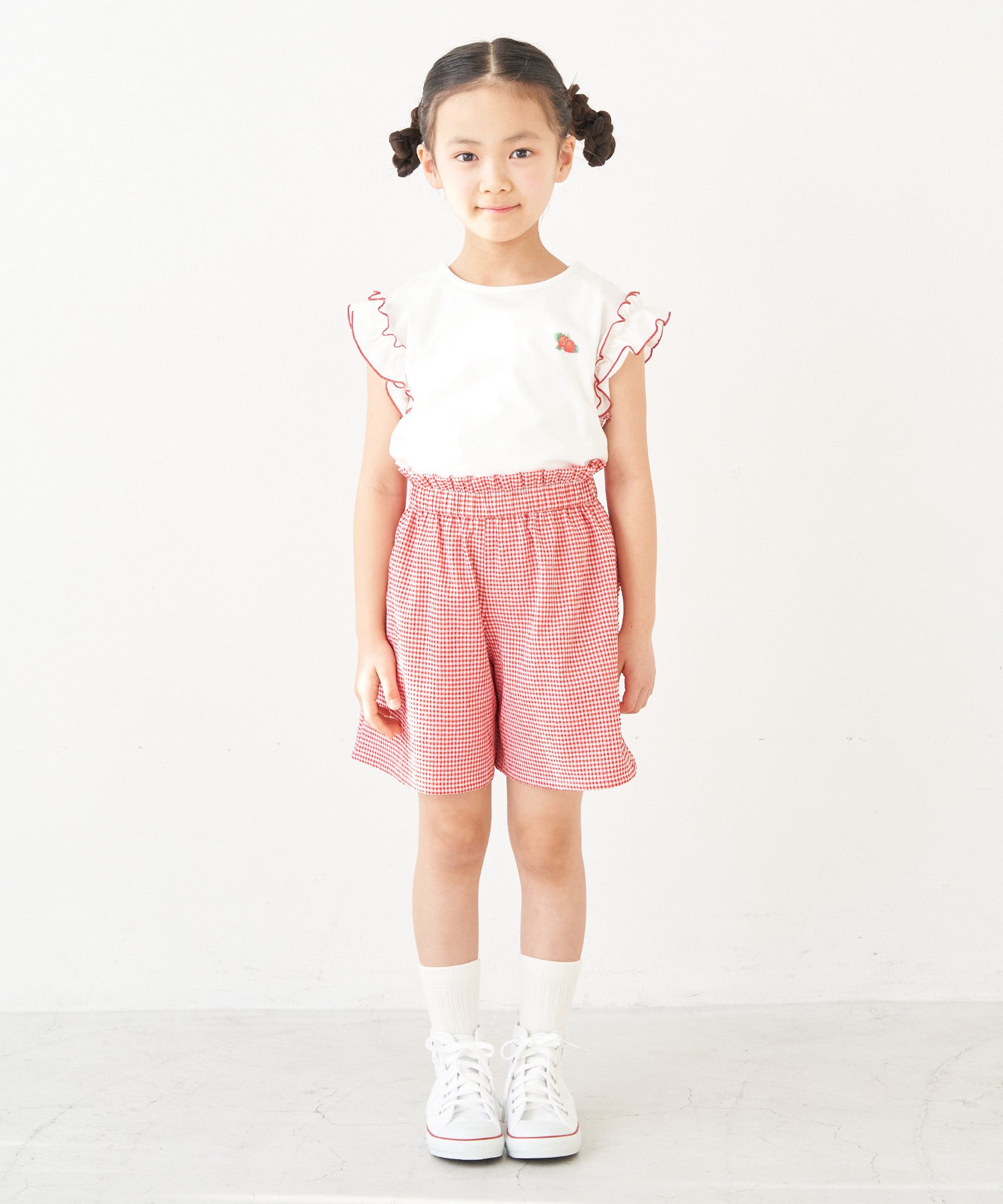 KIDS】【Bonne Maman × ROPE' PICNIC】ギンガムチェックショートパンツ