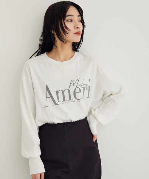 SALON adam et ropé / 【Americana for SALON】L/S 編み立てリブロゴ