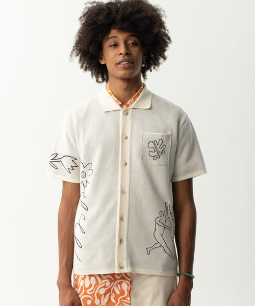 bonjour records / 【CARNE BOLLENTE】UPSIDE DOWN KNIT POLO