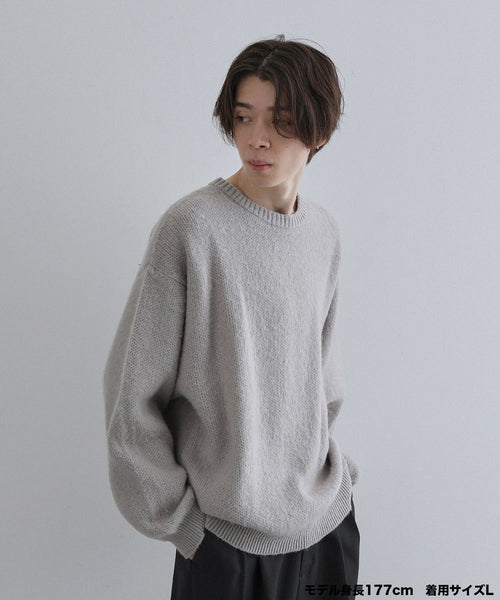 YOKE SOJOHN BRUSHED MOHAIR WOOL RIB KNIT - ニット/セーター