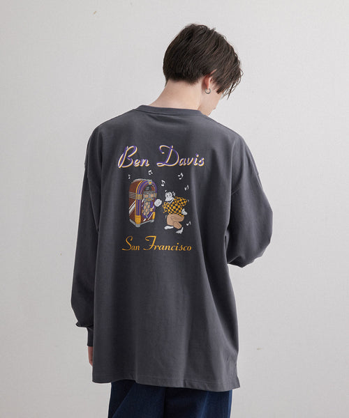 JUNRed / BEN DAVIS ジュークボックスロングTシャツ (トップス / T