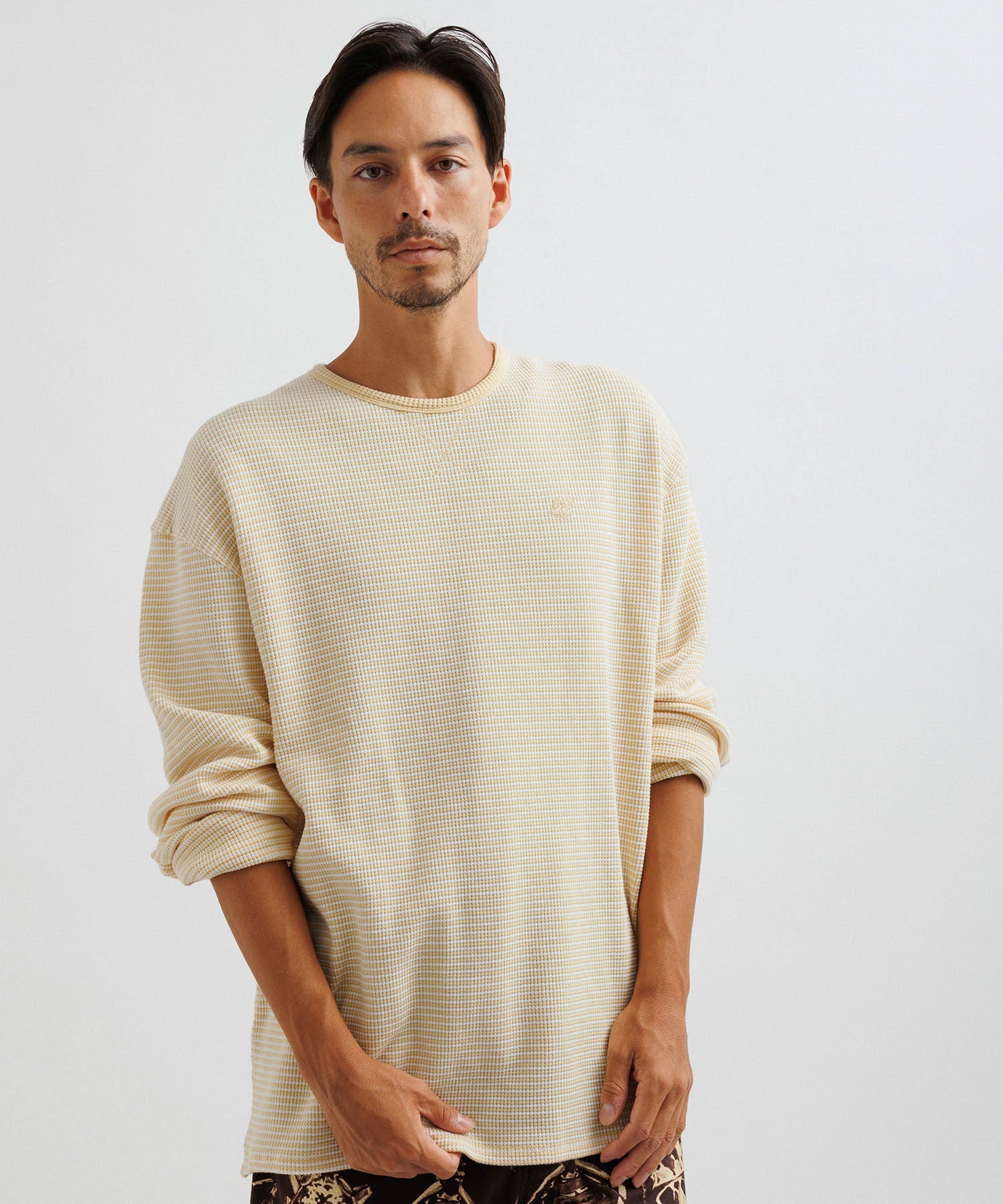 Waffle Relaxed LS Tee｜J'aDoRe JUN ONLINE OUTLET｜ジャドール