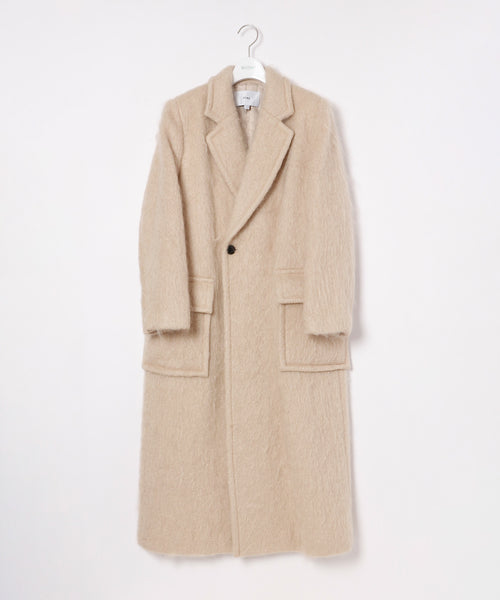 HYKE MOHAIR DOUBLE-BREASTED COAT 1-