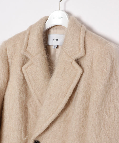 BIOTOP / WOMENS【HYKE】MOHAIR DOUBLE-BREASTED COAT (ジャケット