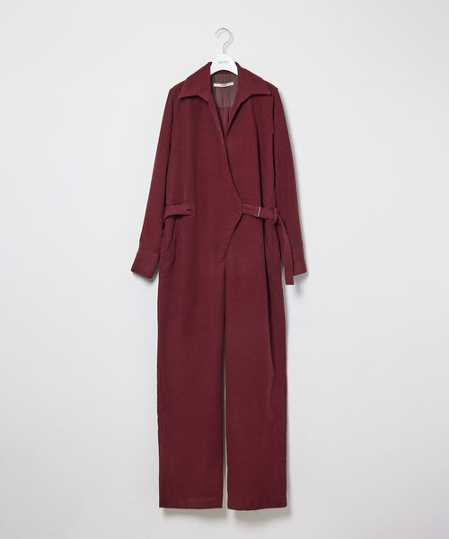 BIOTOP(ビオトープ) / WOMENS【pelleq】W cord belted jump suit 