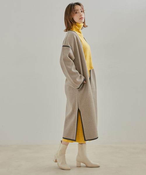 ニットコートZARA パイピングニットコート - www.win360gifts.com