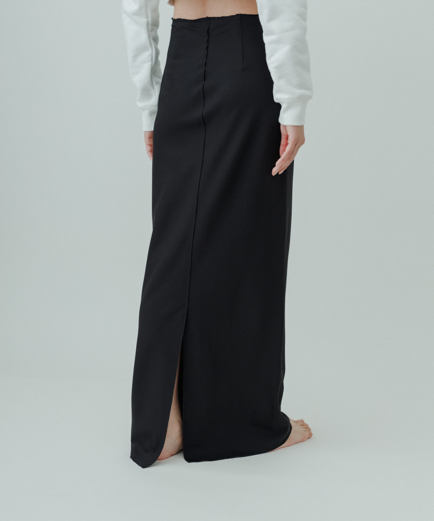 店舗在庫 - WOMENS【yo BIOTOP Lingerie】LORO PIANA wool sheer tight skirt - ブラック  (01) - 1 ｜J'aDoRe JUN ONLINE