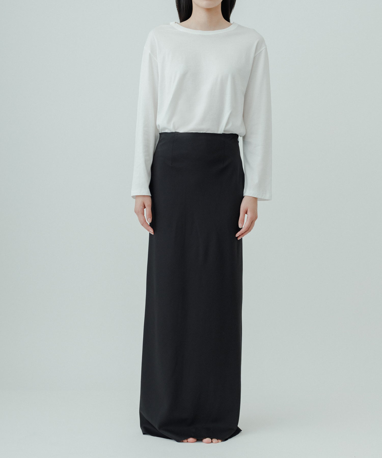 yo BIOTOP wool sheer skirt | angeloawards.com