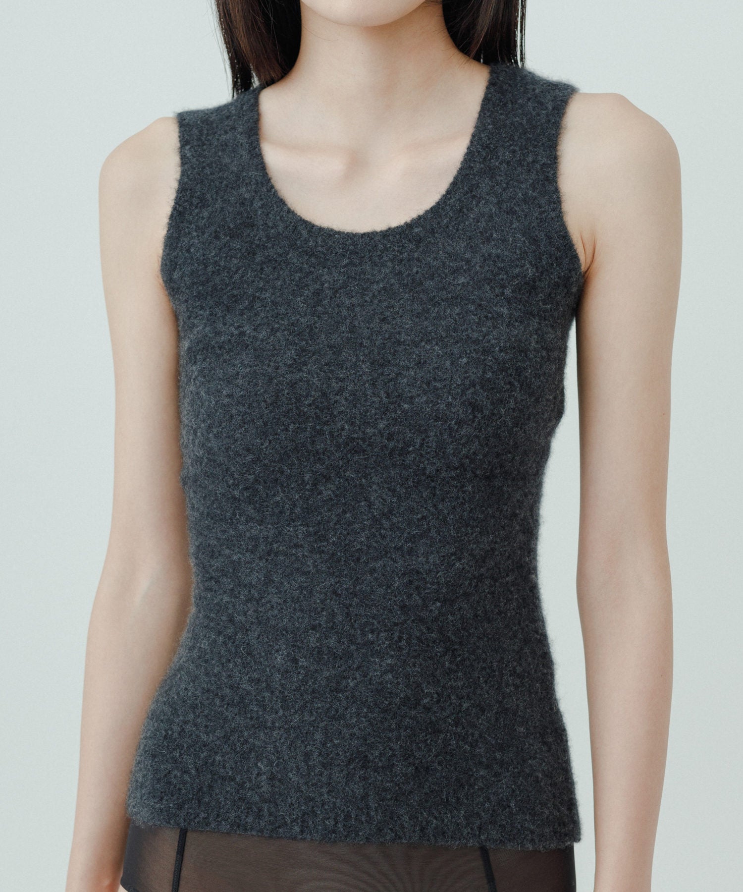 yo biotop Cashmere classic tank - トップス