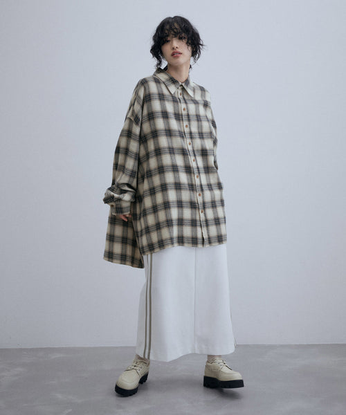 ADAM ET ROPÉ FEMME / 【PROVOKE】BIG FLANNEL SHIRT (トップス