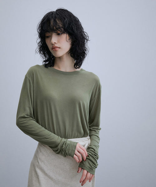 BASERANGE BAMBOO JERSEY LONG SLEEVE Tシャツ - Tシャツ/カットソー