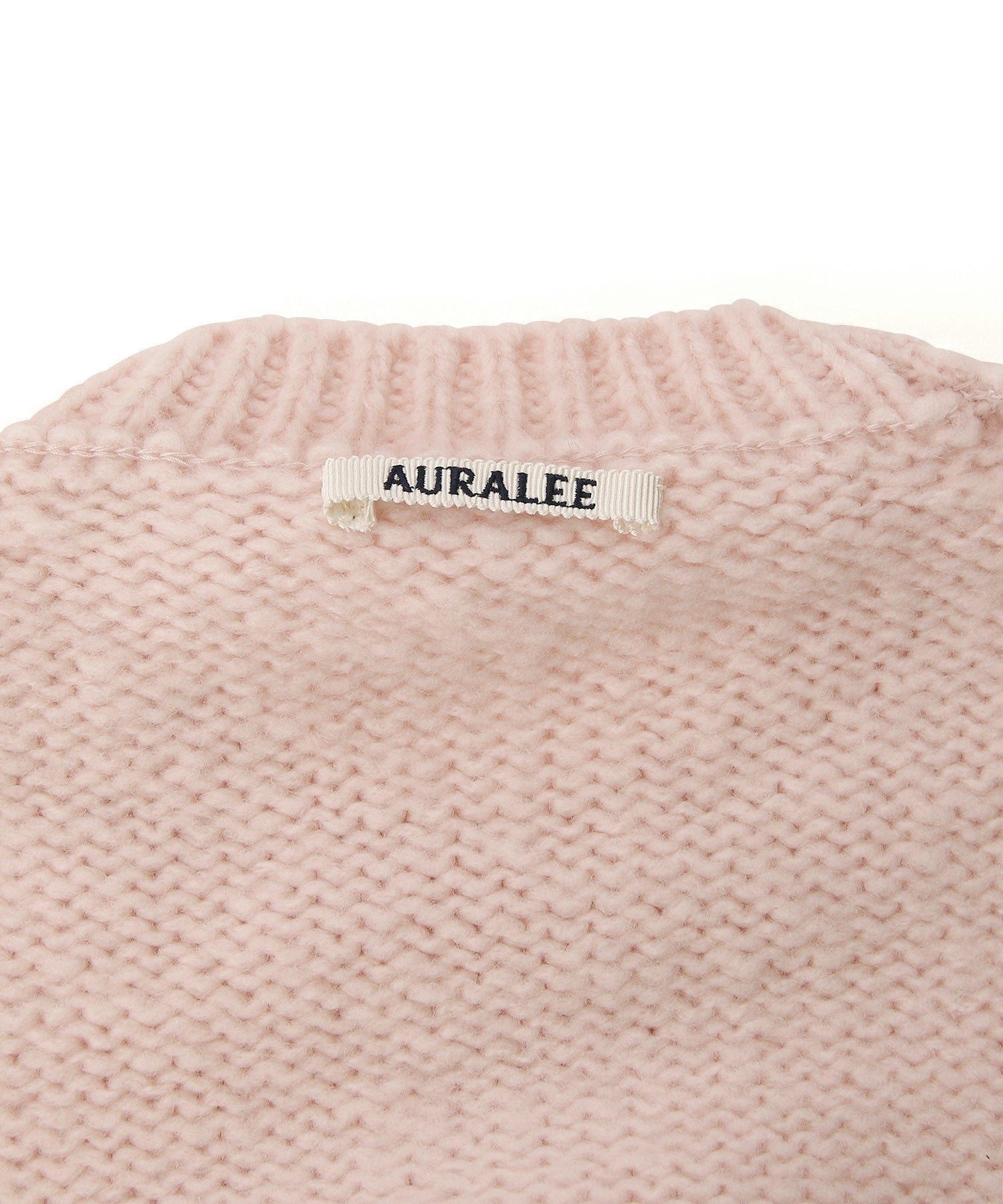 AURALEE】WOOL BABY CAMEL BRUSHED YARN KNIT SHORT PULL OVER ｜ ADAM