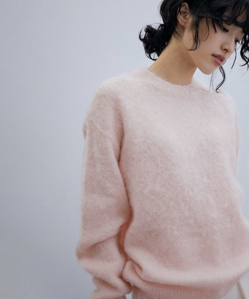 ADAM ET ROPÉ FEMME / 【AURALEE】BRUSHED SUPER KID MOHAIR KNIT PULL