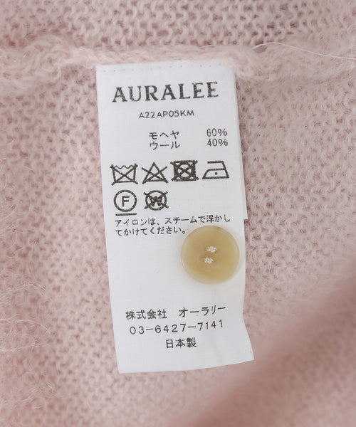 ADAM ET ROPÉ FEMME / 【AURALEE】BRUSHED SUPER KID MOHAIR KNIT POLO