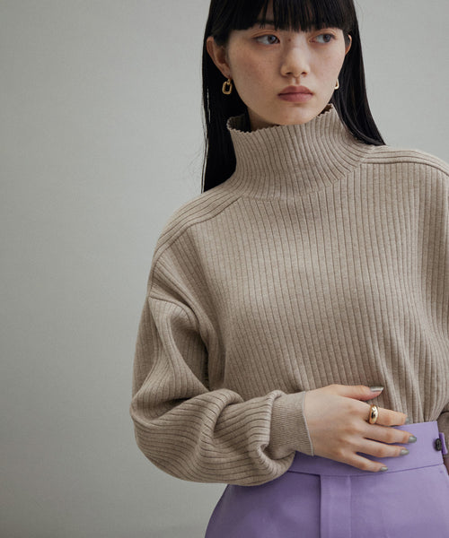 ADAM ET ROPÉ FEMME / 【WEB・一部実店舗限定】WOOL混リブタートル