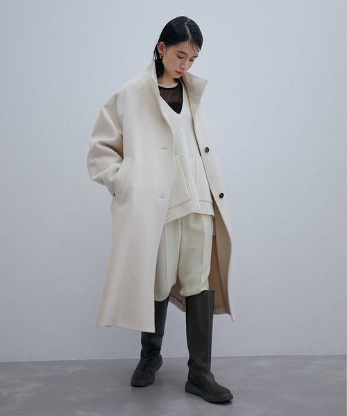 新品 22AW【WEB限定】スタンドカラーミドルコート