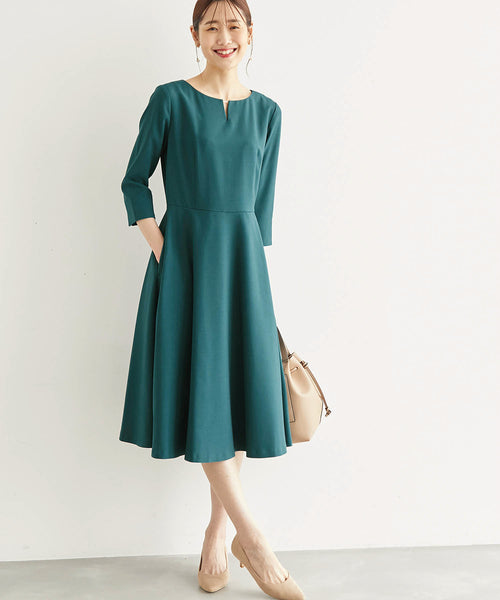 【極美品♡】　ロペピクニック　高級デザイナーズドレス　お呼ばれフレアワンピース