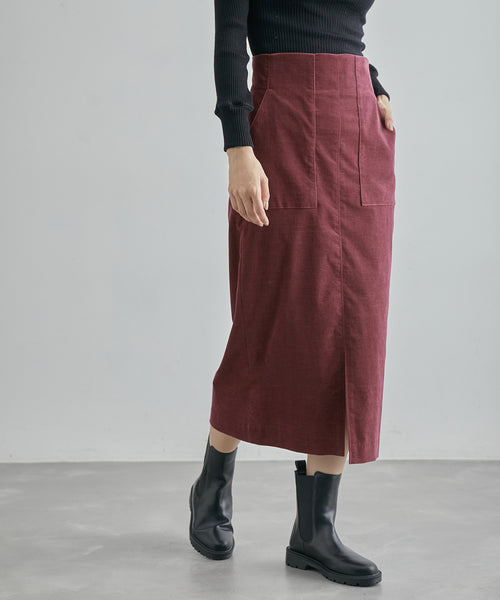 ROPÉ / ポケット付きコーデュロイタイトスカート (スカート / スカート