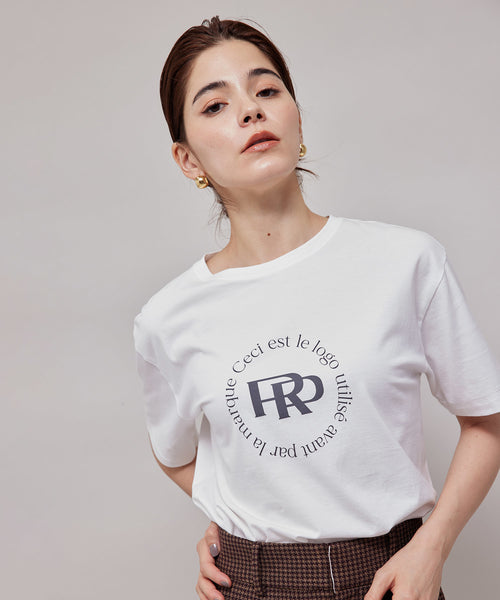 ROPÉ / UVカット・接触冷感/ロゴプリントカレッジTシャツ (トップス