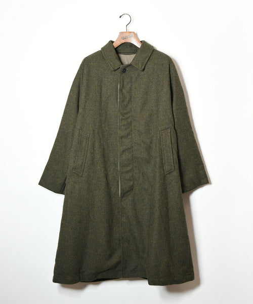 【A.PRESSE】Tweed Balmacaan Coat