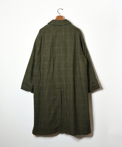 【A.PRESSE】Tweed Balmacaan Coat