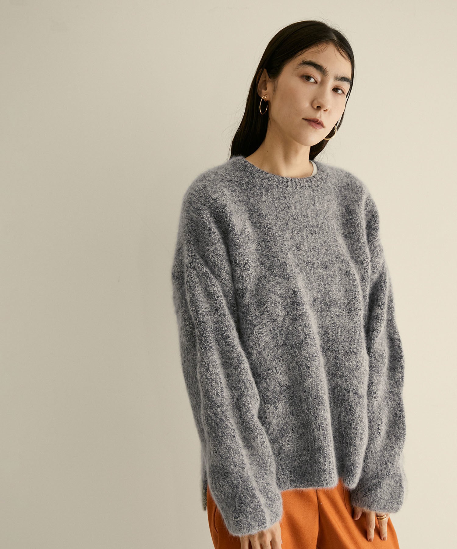 2022新生活 BATONER women FOX-WOOL CREW NECK - 通販 - lubo.com.pl