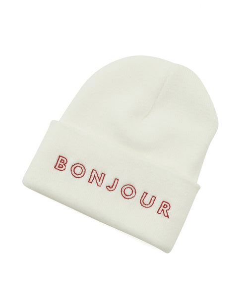 bonjour records(ボンジュールレコード) / ORIGINAL LOGO BEANIE (帽子 