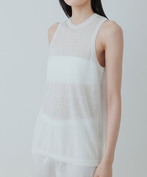 BIOTOP / 【yo BIOTOP】Sheer linen tanktop (トップス / タンクトップ 