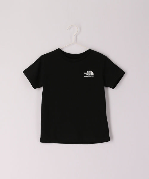 ノースフェイス 半袖 Tシャツ 黒 ブラック 切り替えデザイン ビッグロゴ.