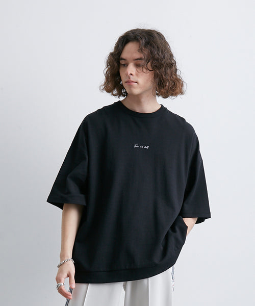 JUNRed(ジュンレッド) / 2ポイントショートスリーブワイドTシャツ 