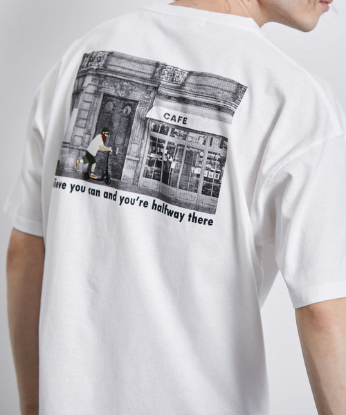 JUNRed / フォト刺繍バックプリントTシャツ (トップス / Tシャツ
