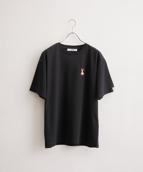 JUNRed / 35COFFEEコラボ / ワンポイント刺繍Tシャツ (トップス / T