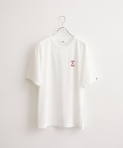 JUNRed / 35COFFEEコラボ / ワンポイント刺繍Tシャツ (トップス / T