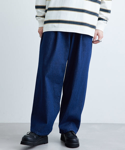 JACQUARD DENIM PANTS デニム ワイド パンツ | kensysgas.com