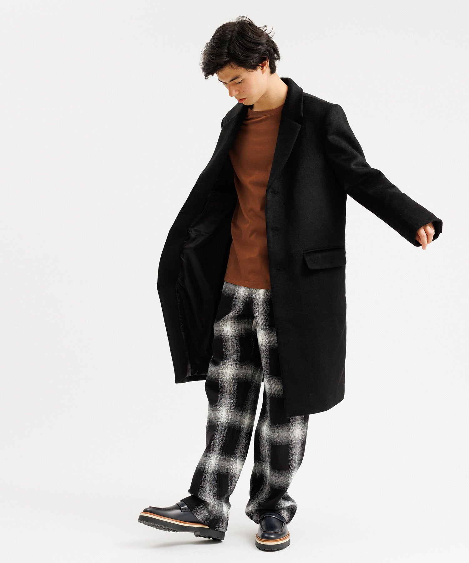 Morgan Plaid Overcoat｜J'aDoRe JUN ONLINE OUTLET｜ジャドール