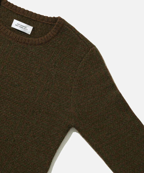 【オリーブ（37）】Lin Geo Mohair Sweater