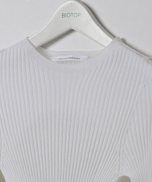 BIOTOP / WOMENS【CECILIE BAHNSEN】JAYLA TOP COTTON BLEND (トップス