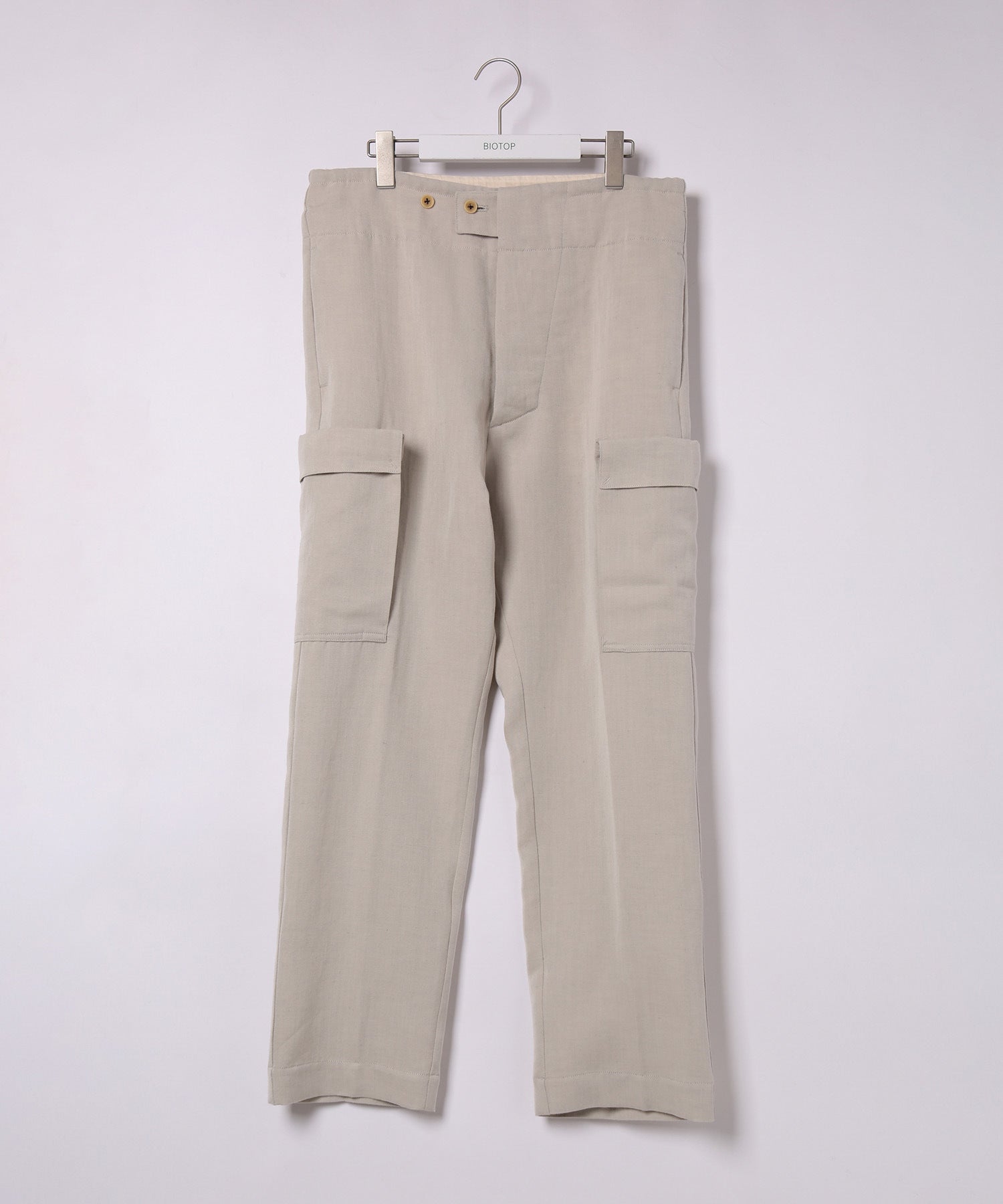 新品】yo BIOTOP High waist slacks グレー | werc.co.nz