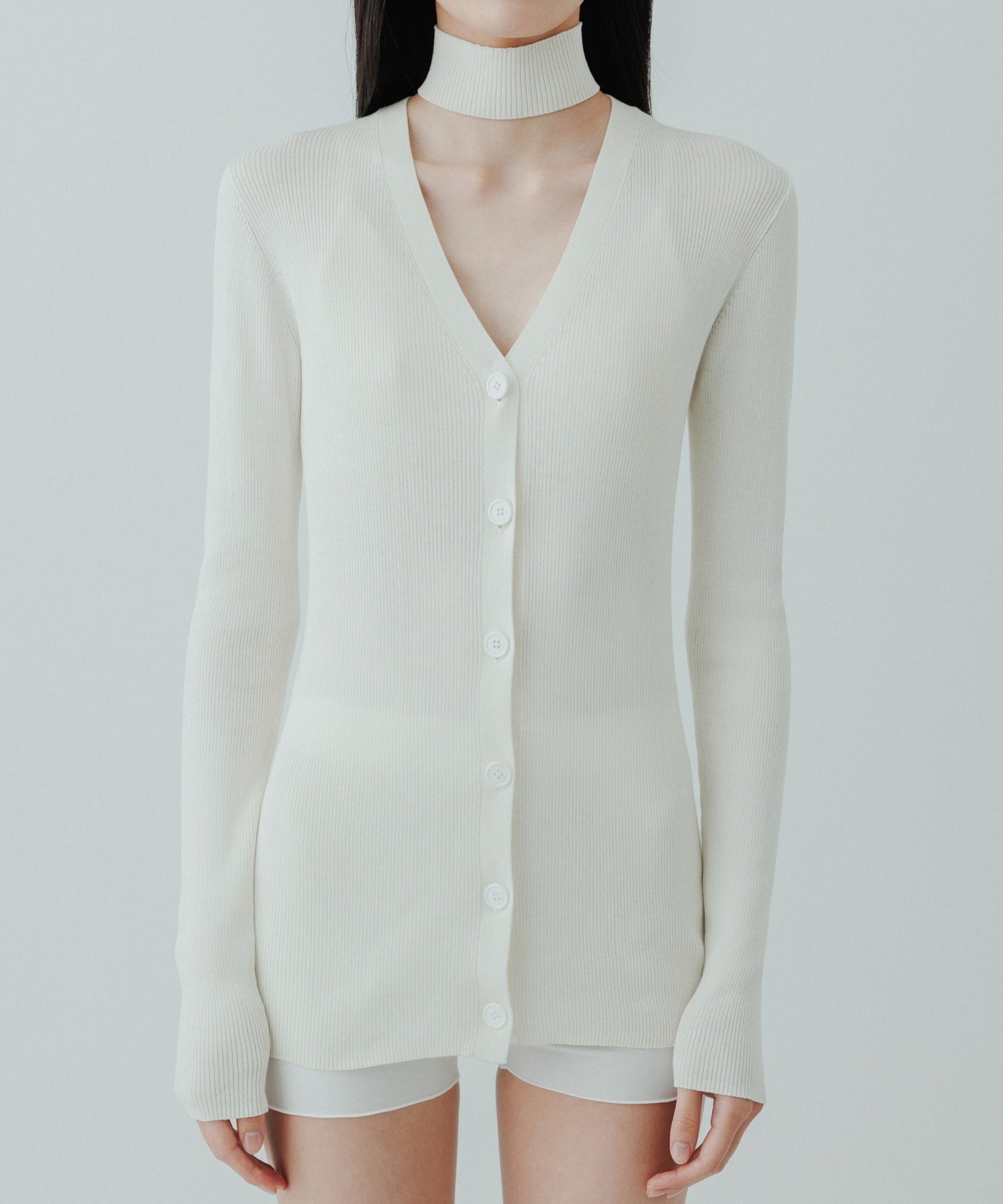 国内外の人気 【yo BIOTOP】U silk cotton short cardigan | www